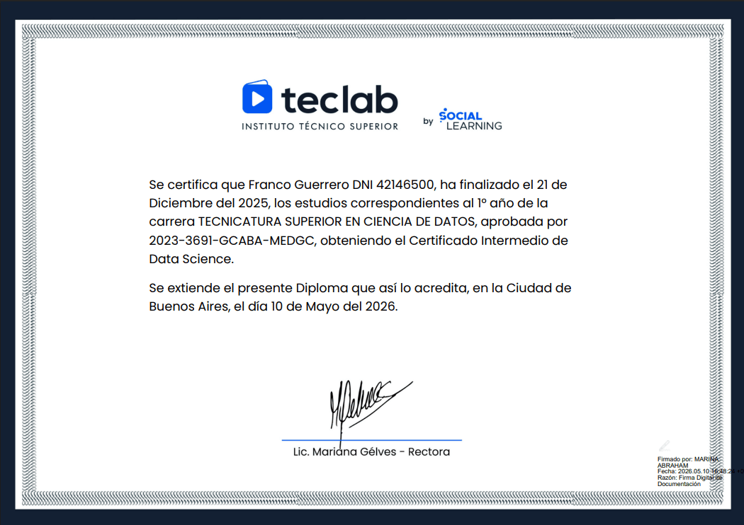 Asistente en Analítica de Datos